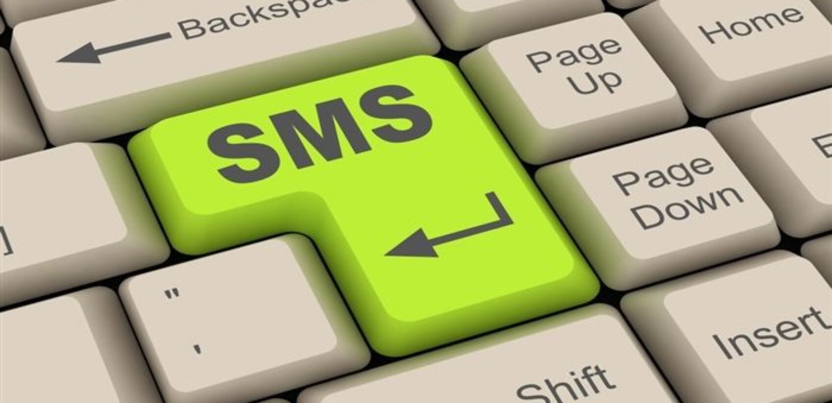 SMS enter key on keyboard